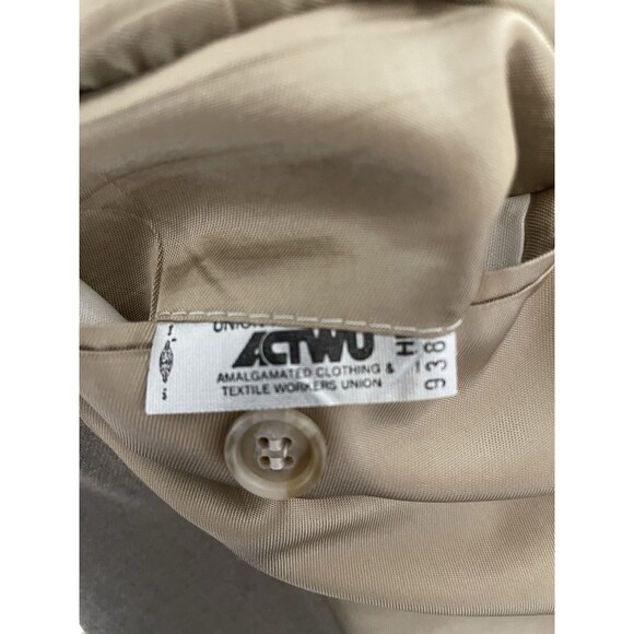 Vintage Palm Beach Men's Blazer Sport Coat Tan Brown Taupe 42R Brass‎ Buttons - Picture 6 of 12